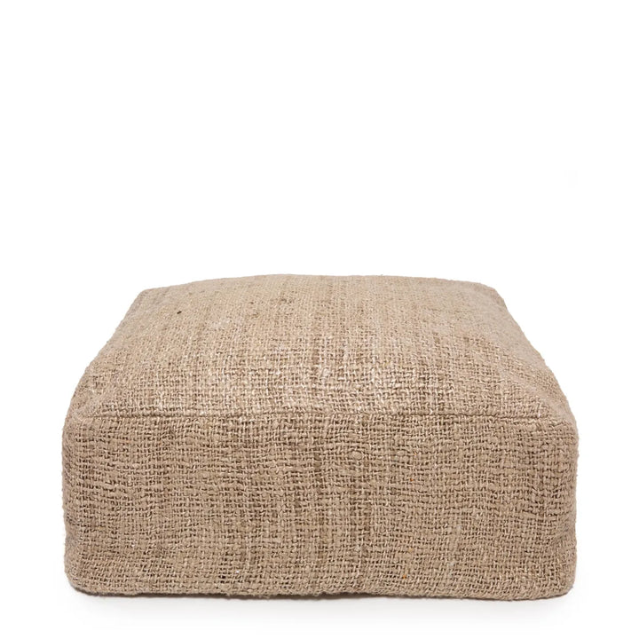 Farah Cotton Pouffe - Beige