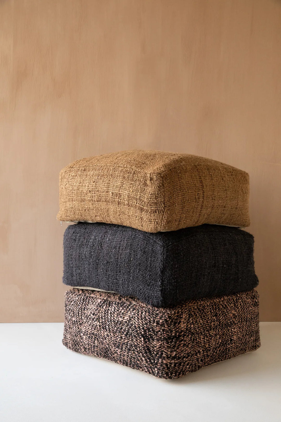 Farah Cotton Pouffe - Bohemian Black