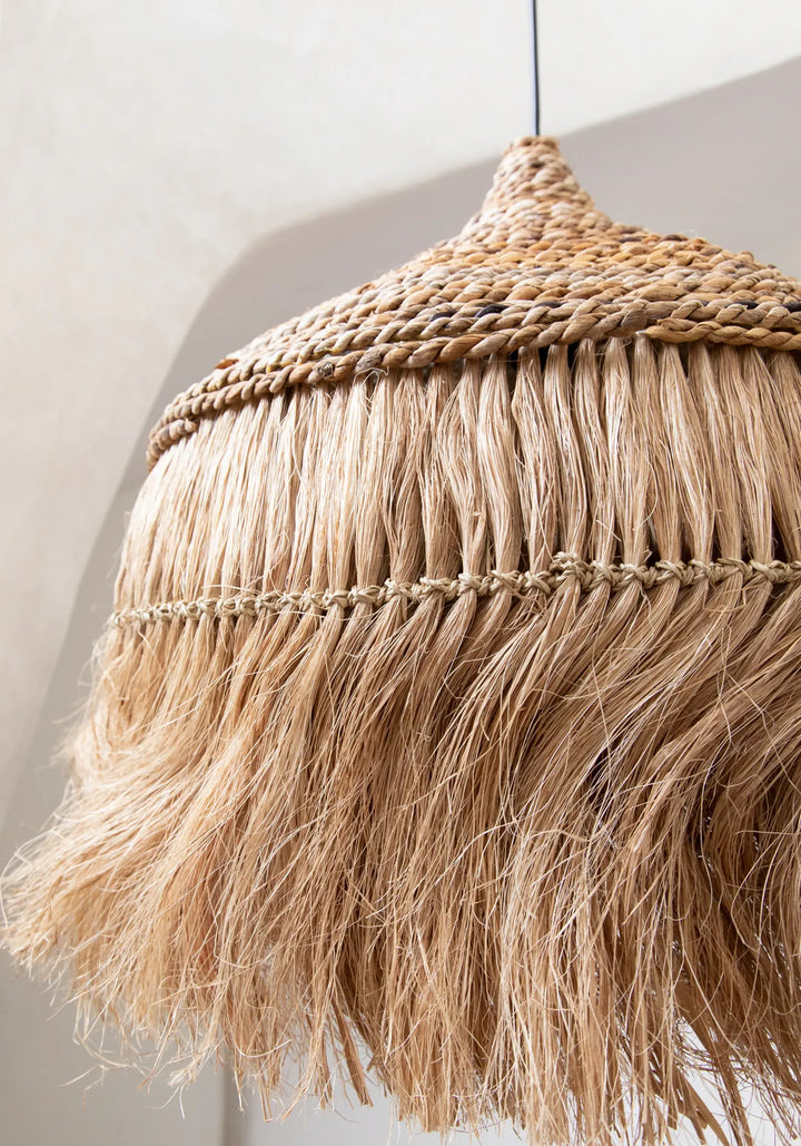 Natural Abaca Hoola Pendant Lamp - Large