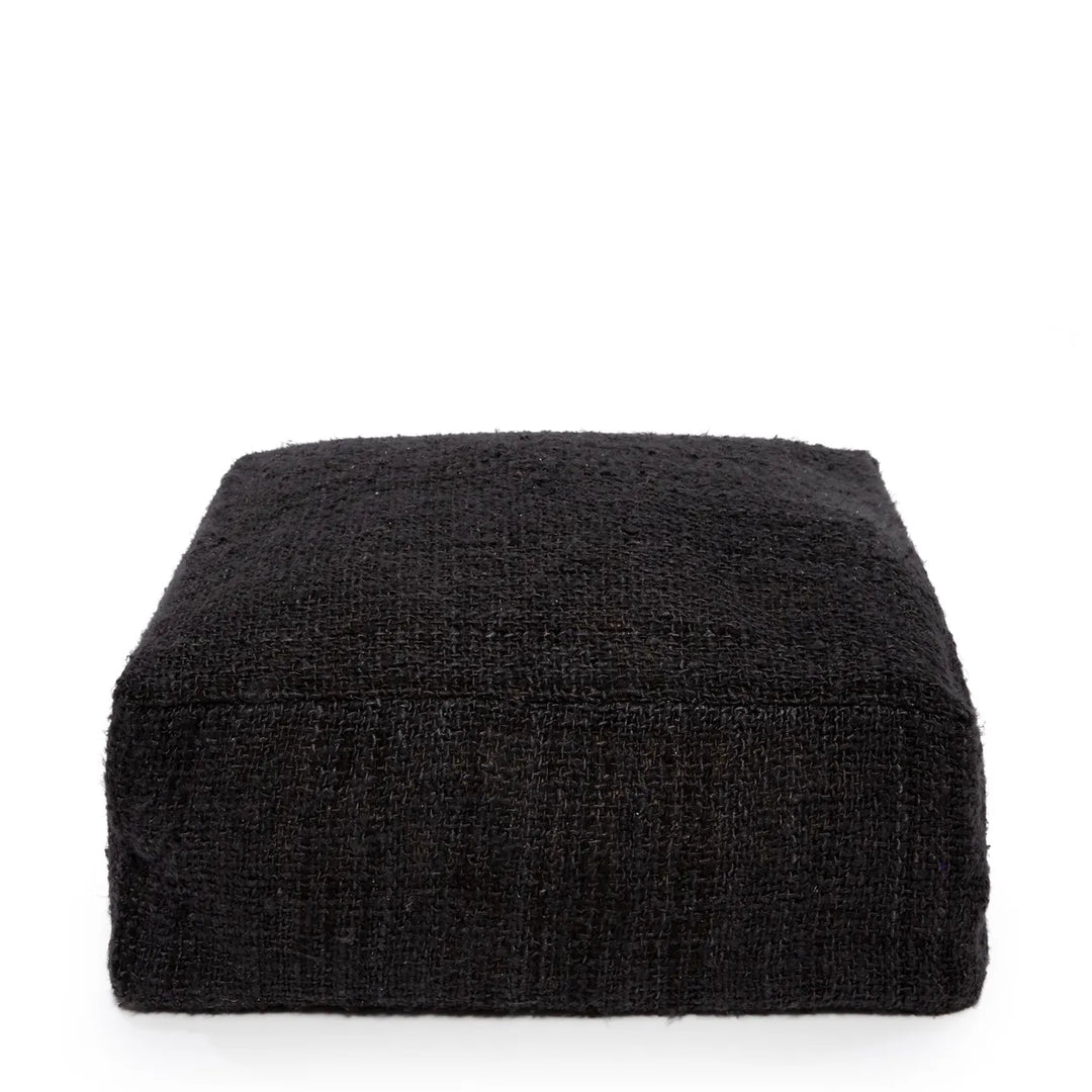 Farah Cotton Pouffe - Bohemian Black