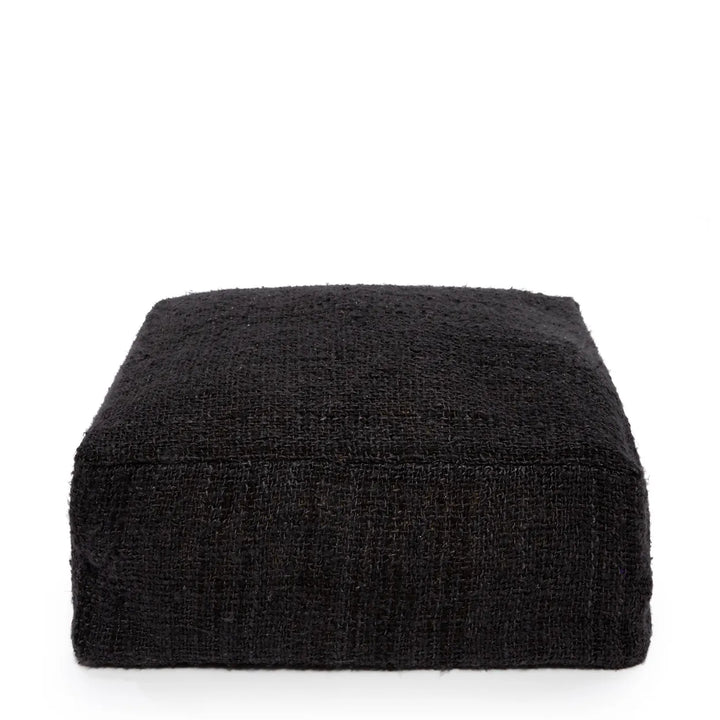 Farah Cotton Pouffe - Bohemian Black