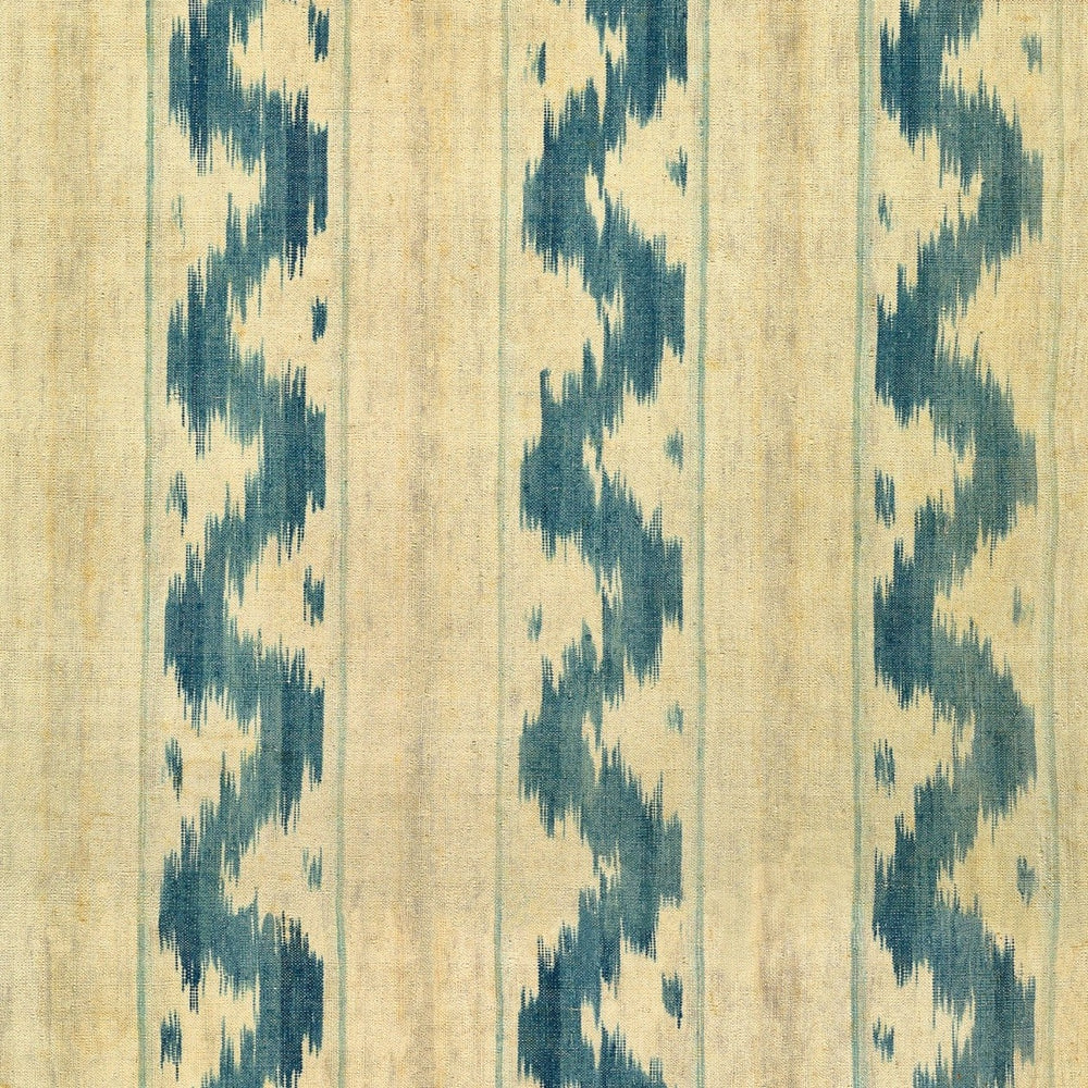 Vintage Ikat Wallpaper in Blue & Cream | MIND THE GAP