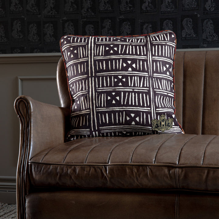 Bogolanfini Linen Cushion