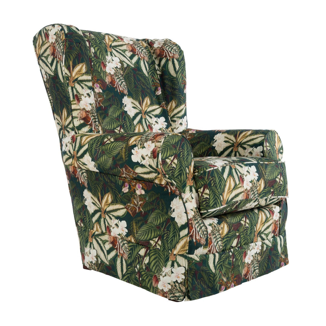 Dakota Skirted Armhair - Orchid Bloom