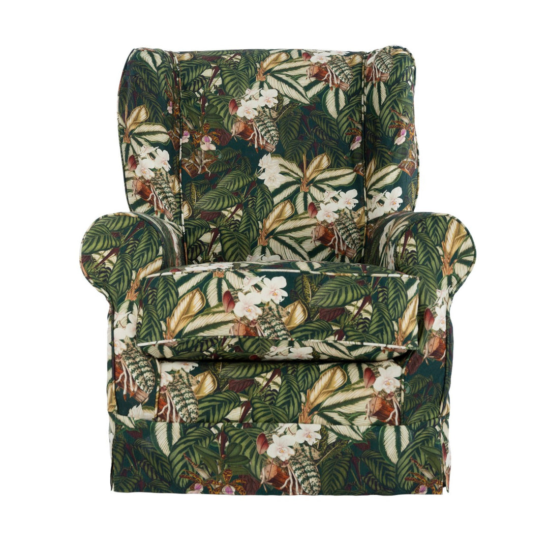 Dakota Skirted Armhair - Orchid Bloom