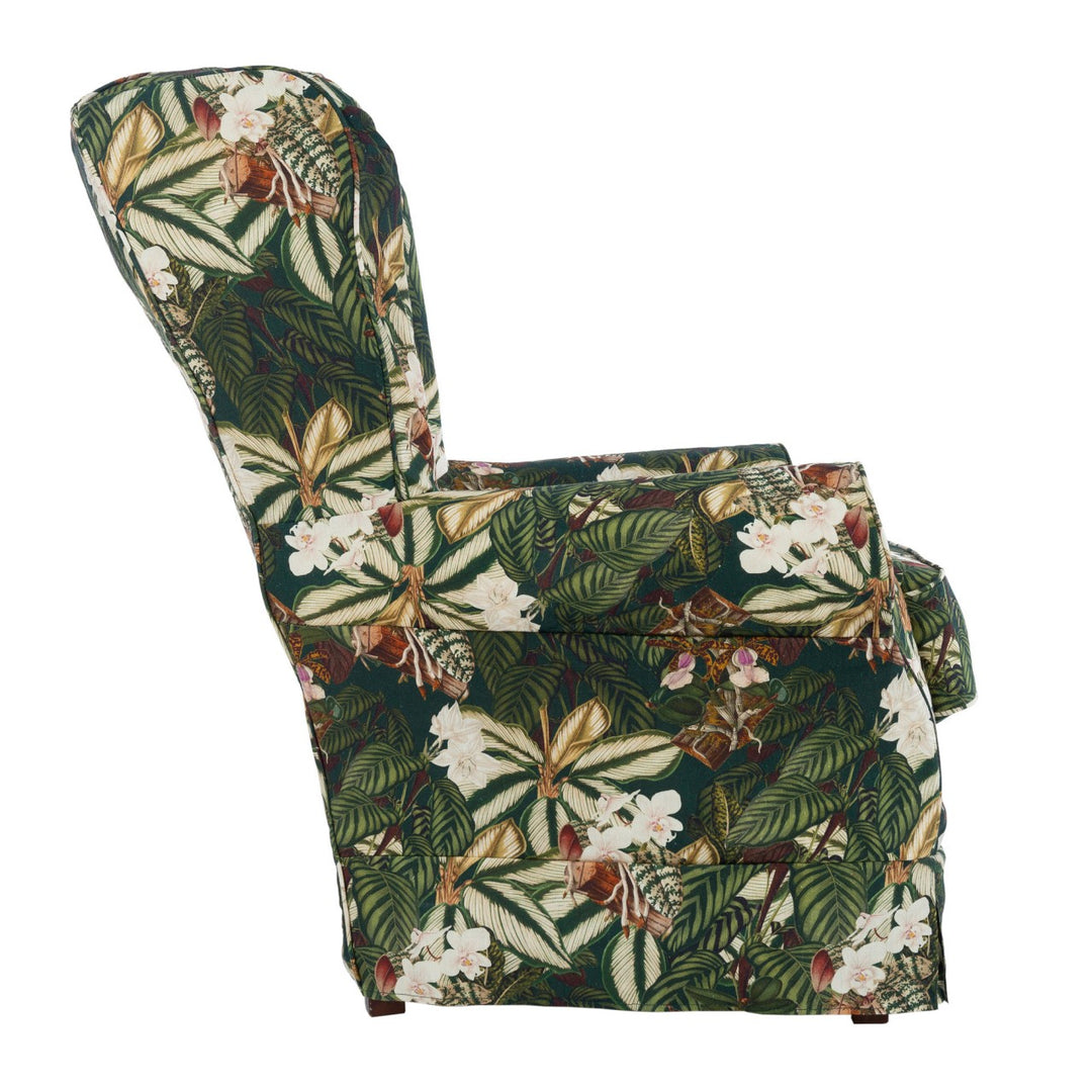 Dakota Skirted Armhair - Orchid Bloom