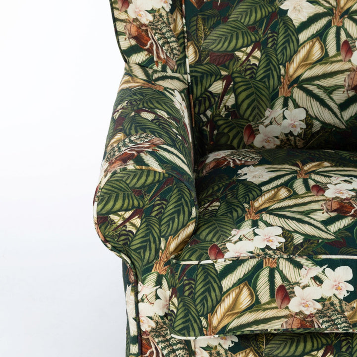 Dakota Skirted Armhair - Orchid Bloom