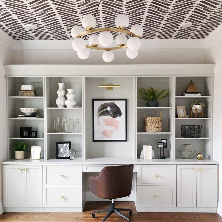 Herringbone Brushstroke Wallpaper