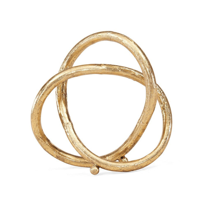 Gold Knot Eternal Loop Sculpture
