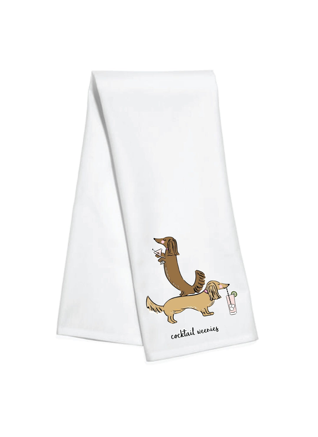 Cocktail Weenies Tea Towel