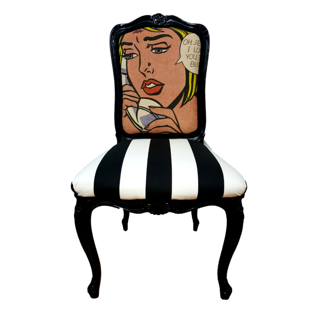 "Oh Jeff" Pop Art Chair