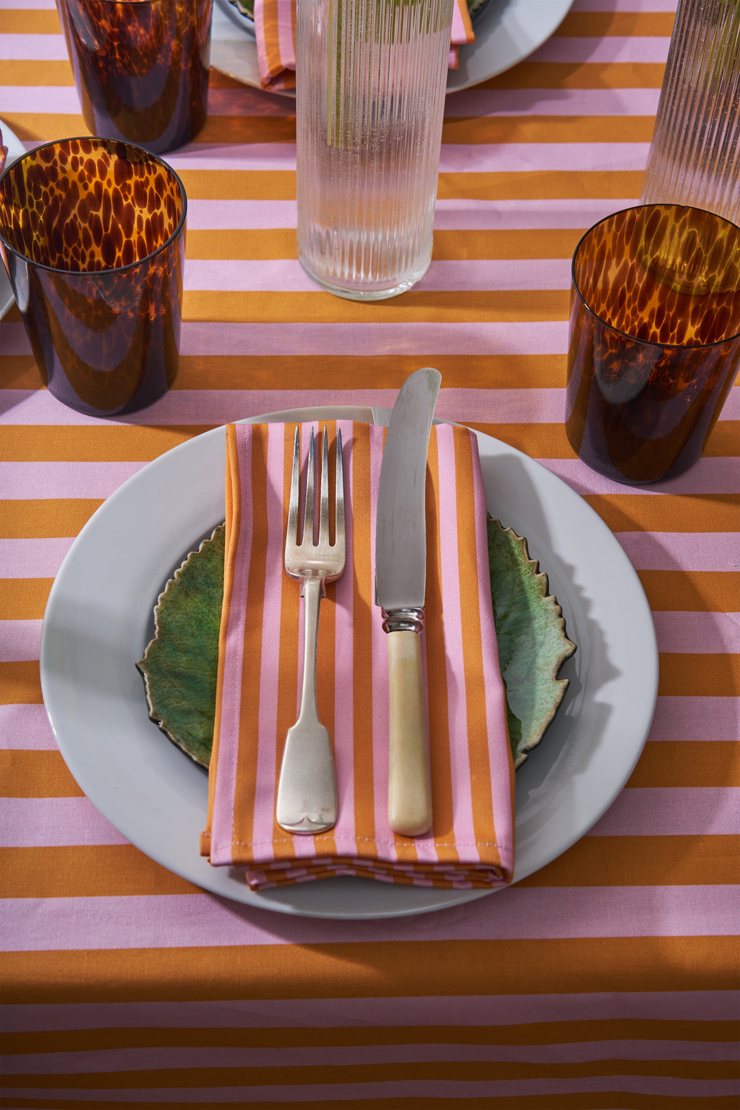 Rhubarb & Custard Striped Napkins