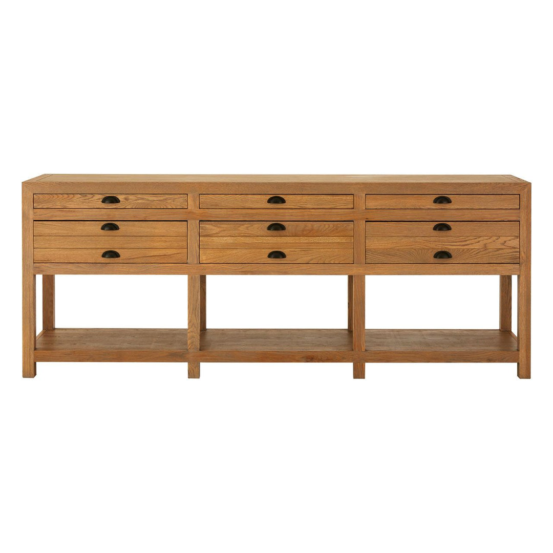 Vail Rustic Grey Oak Wood Sideboard