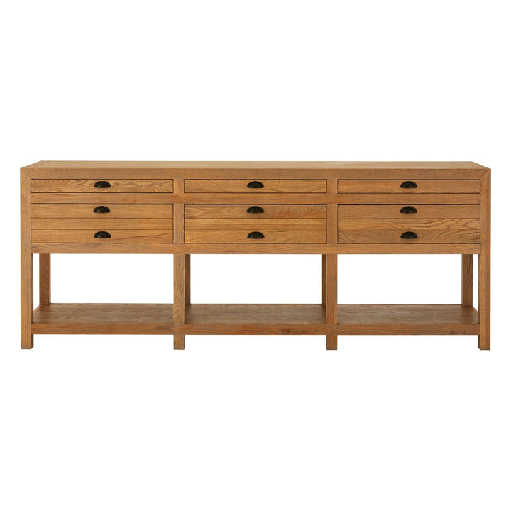Vail Rustic Grey Oak Wood Sideboard