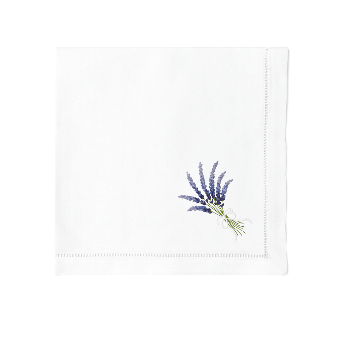 Lavender Embroidered Napkins - Set of 4