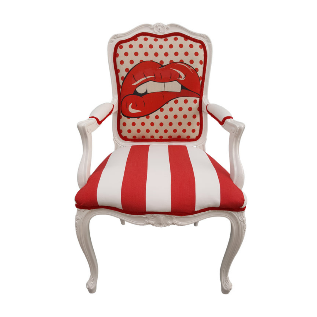 Red Lips Pop Art Chair