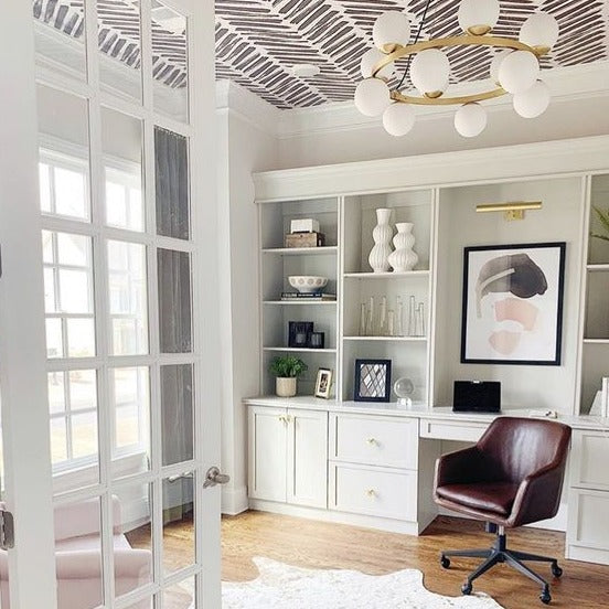 Herringbone Brushstroke Wallpaper