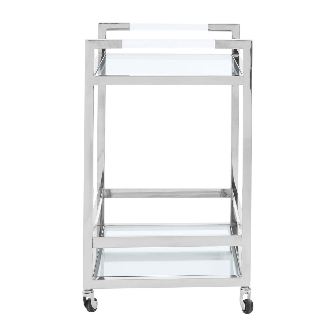 Palm Beach Silver Drinks Trolley