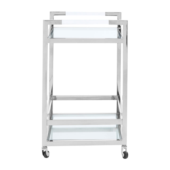 Palm Beach Silver Drinks Trolley