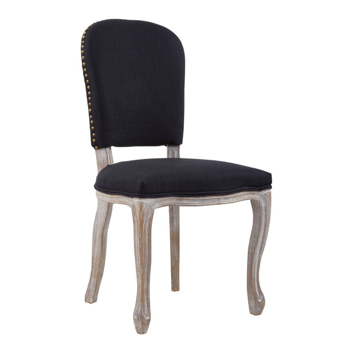 Kensington Townhouse Black Linen Dining Chair
