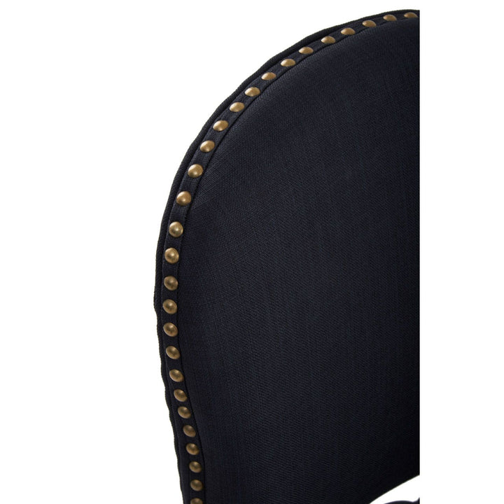 Kensington Townhouse Dining Chair - Black Linen