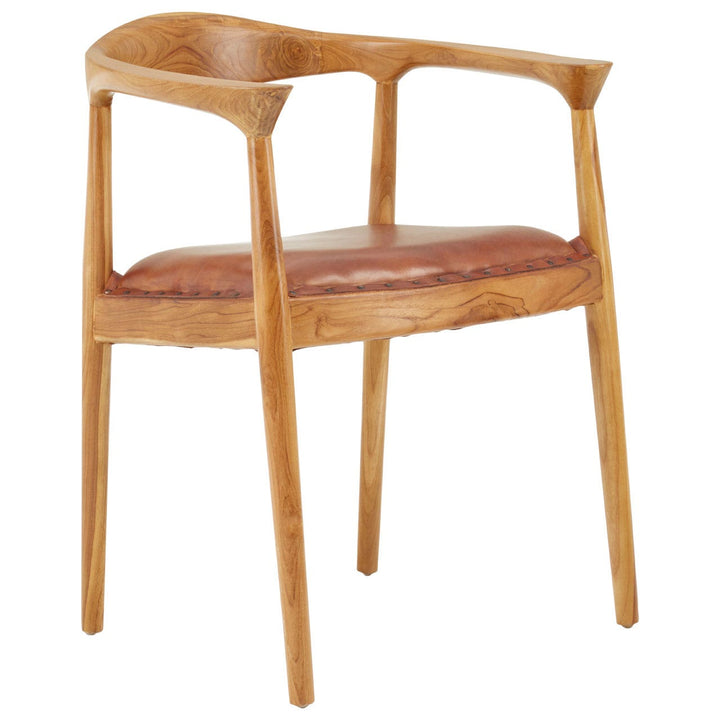 Amandari Dining Chair - Brown Leather