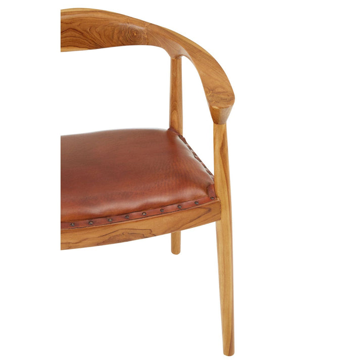 Amandari Dining Chair - Brown Leather