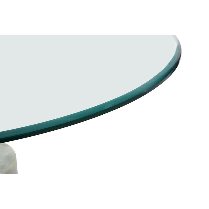 Lily White Marble Base Side Table
