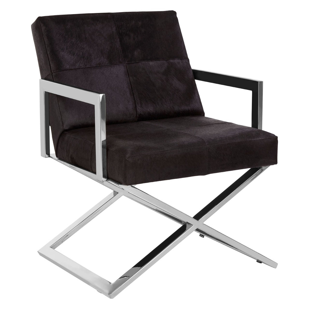 Soho Black Leather Armchair