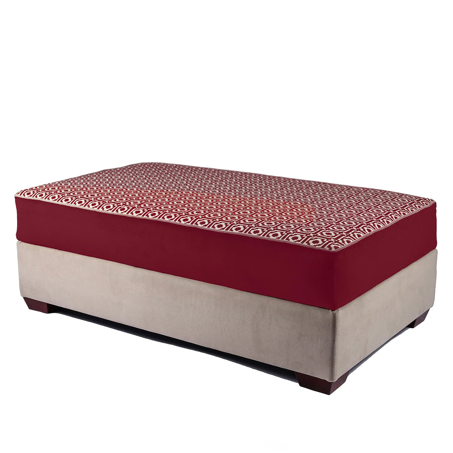 Norfolk Storage Ottoman - Raspberry Alotablot