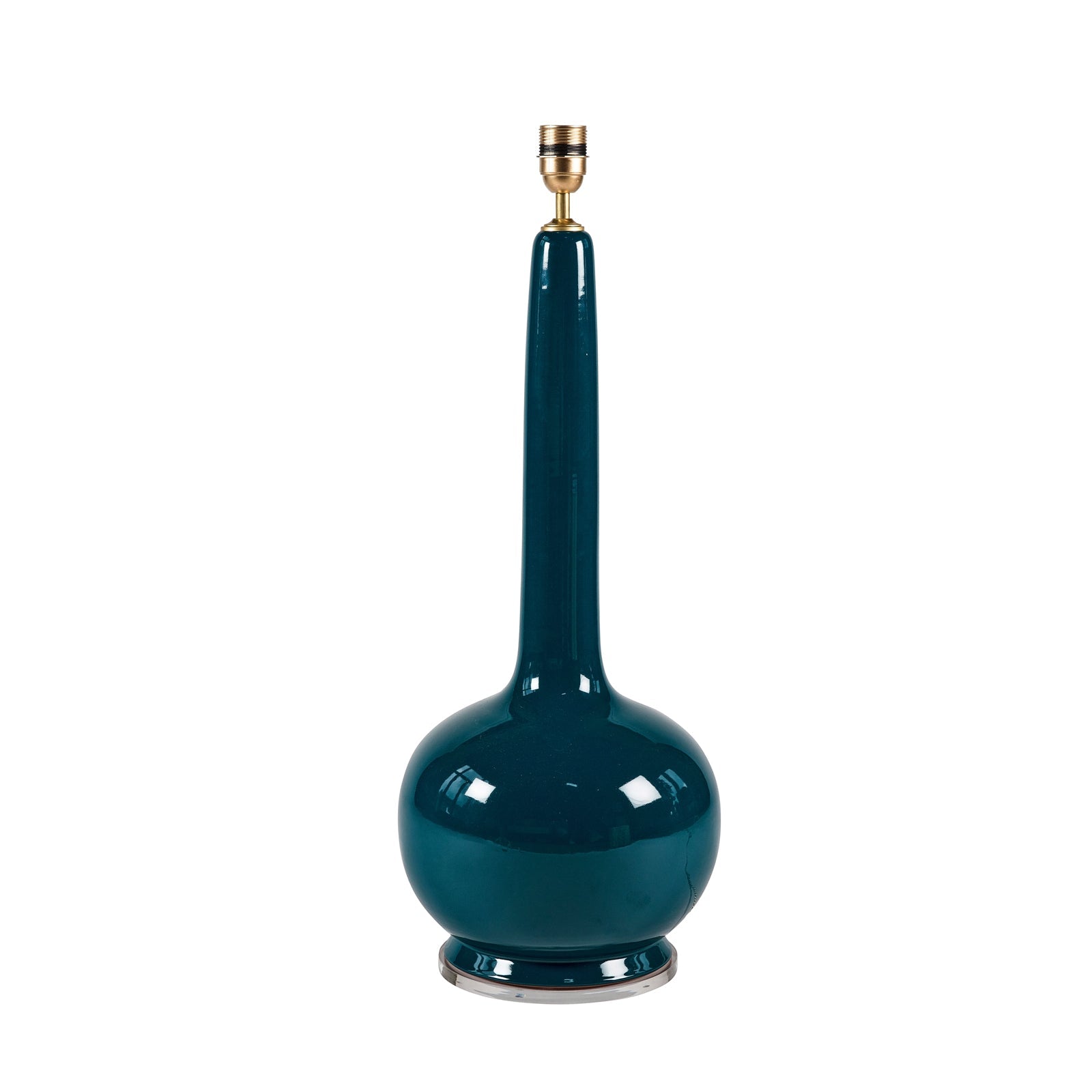 Beau Teal Blue Ceramic Table Lamp | Designer Table Lamps - Decoralist