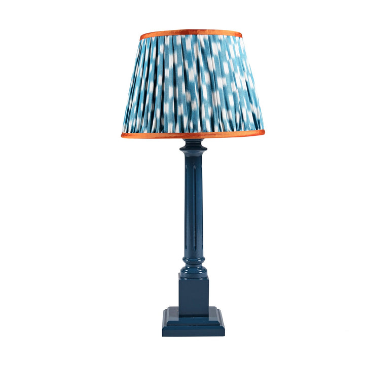 Blue Spot & Marmalade Ikat Pleated Lampshade - Limited Edition