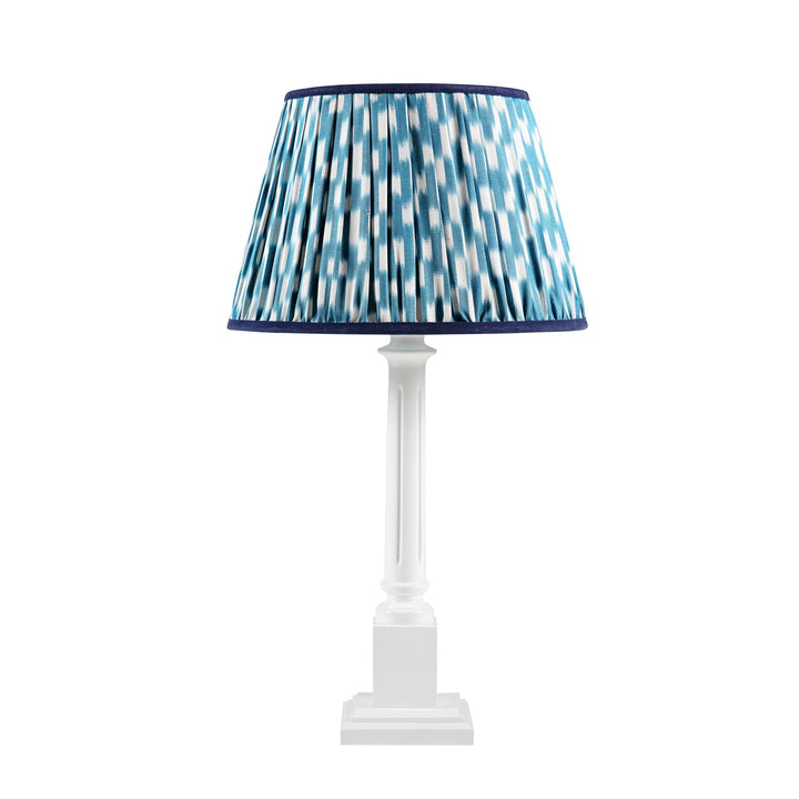 Willow Sky Blue & Navy Ikat Lampshade