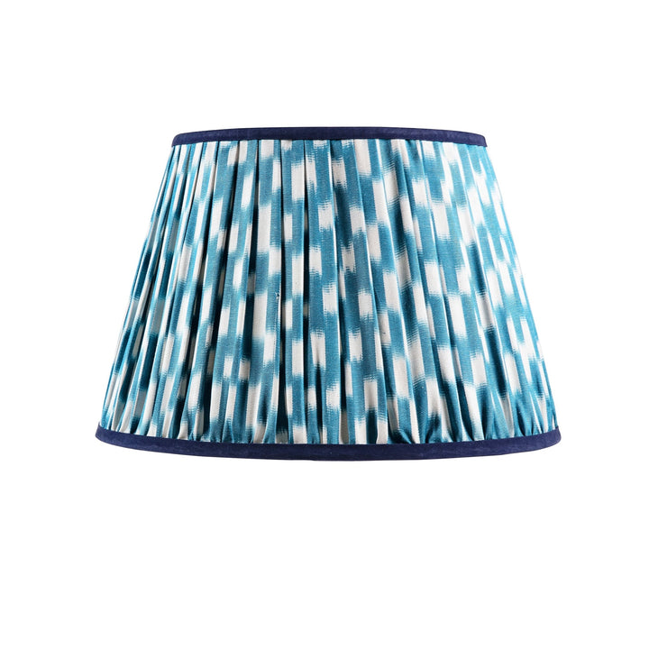 Willow Sky Blue & Navy Ikat Lampshade