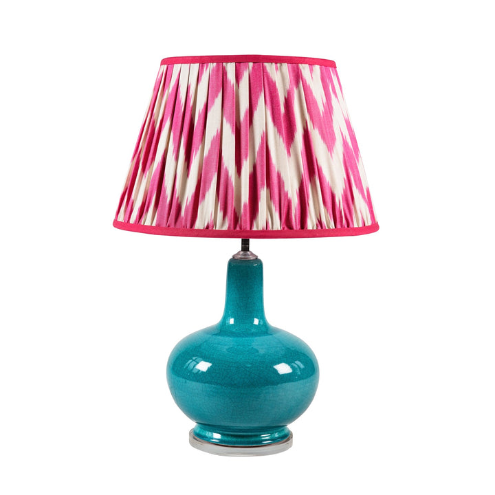 Delilah Pink Ikat Zig-Zag Lampshade