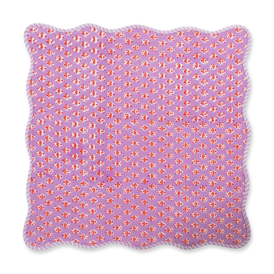 Ambroeus Scalloped Blockprint Napkins - Set of 4