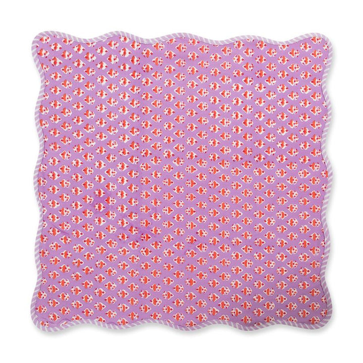 Ambroeus Scalloped Blockprint Napkins - Set of 4