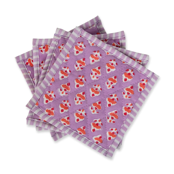 Ambroeus Blockprint Coasters - Set of 4