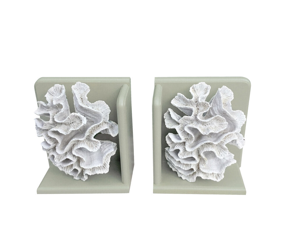 Coral Book Ends