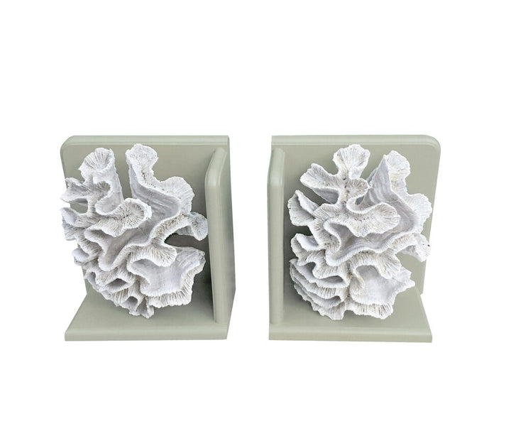 Coral Book Ends