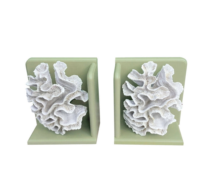 Coral Book Ends