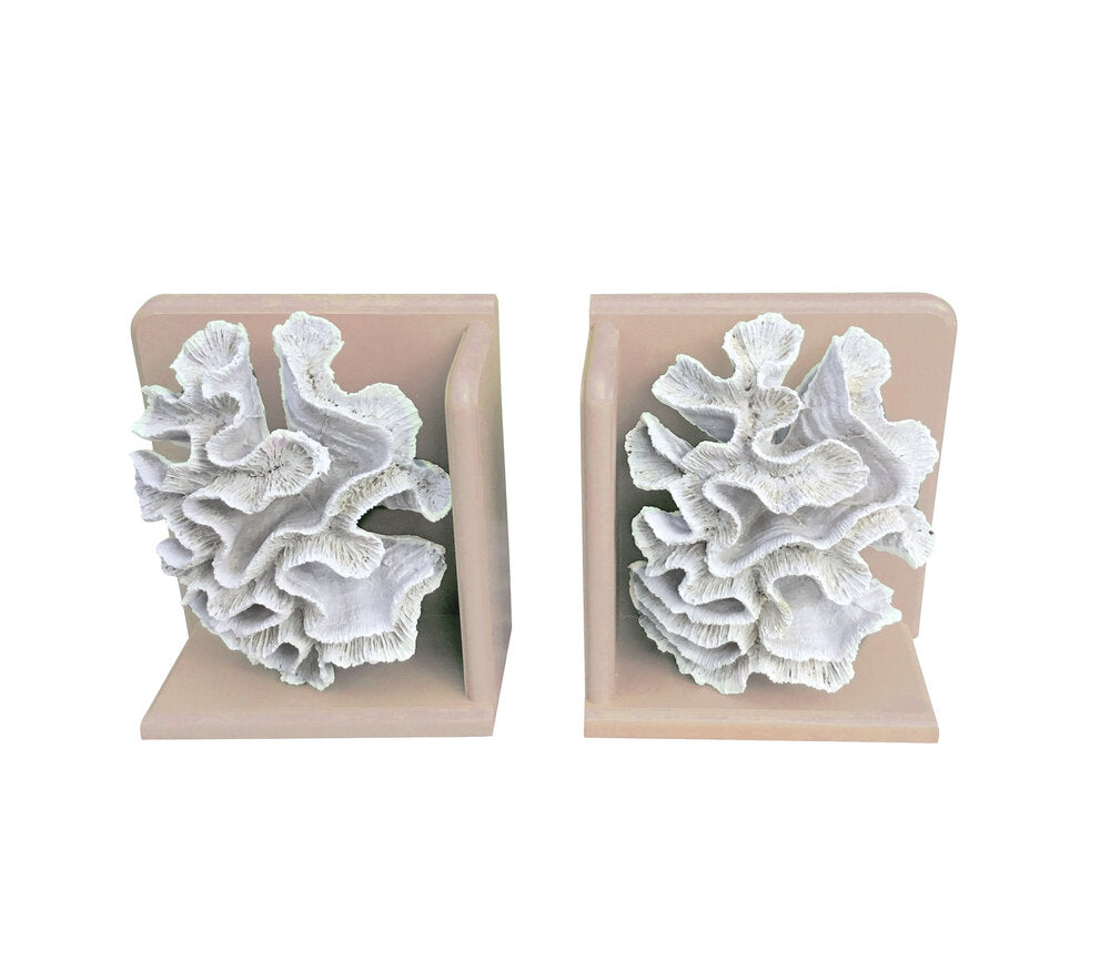 Coral Book Ends
