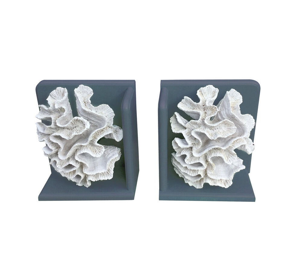 Coral Book Ends