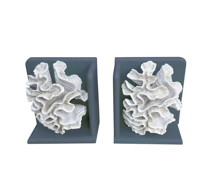 Coral Book Ends