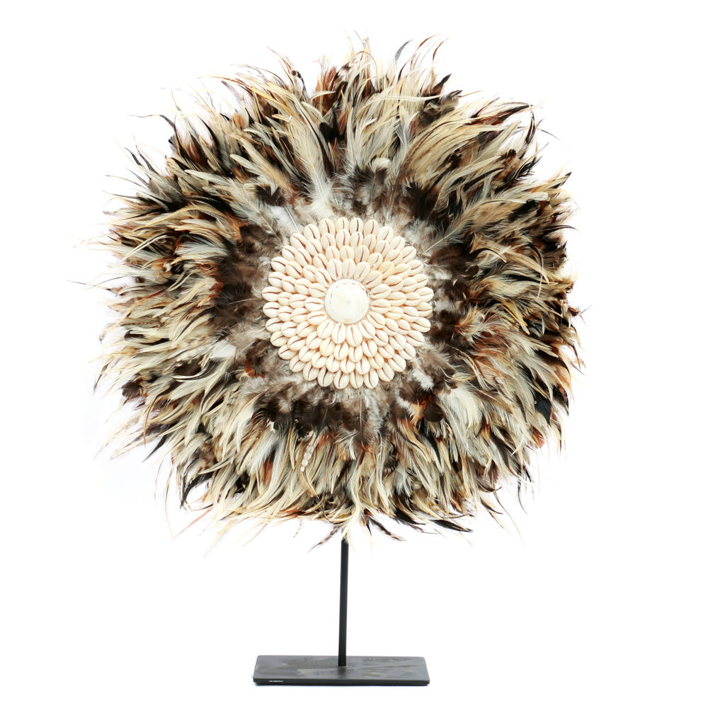 Coastal Juju Feather Sculpture On Stand