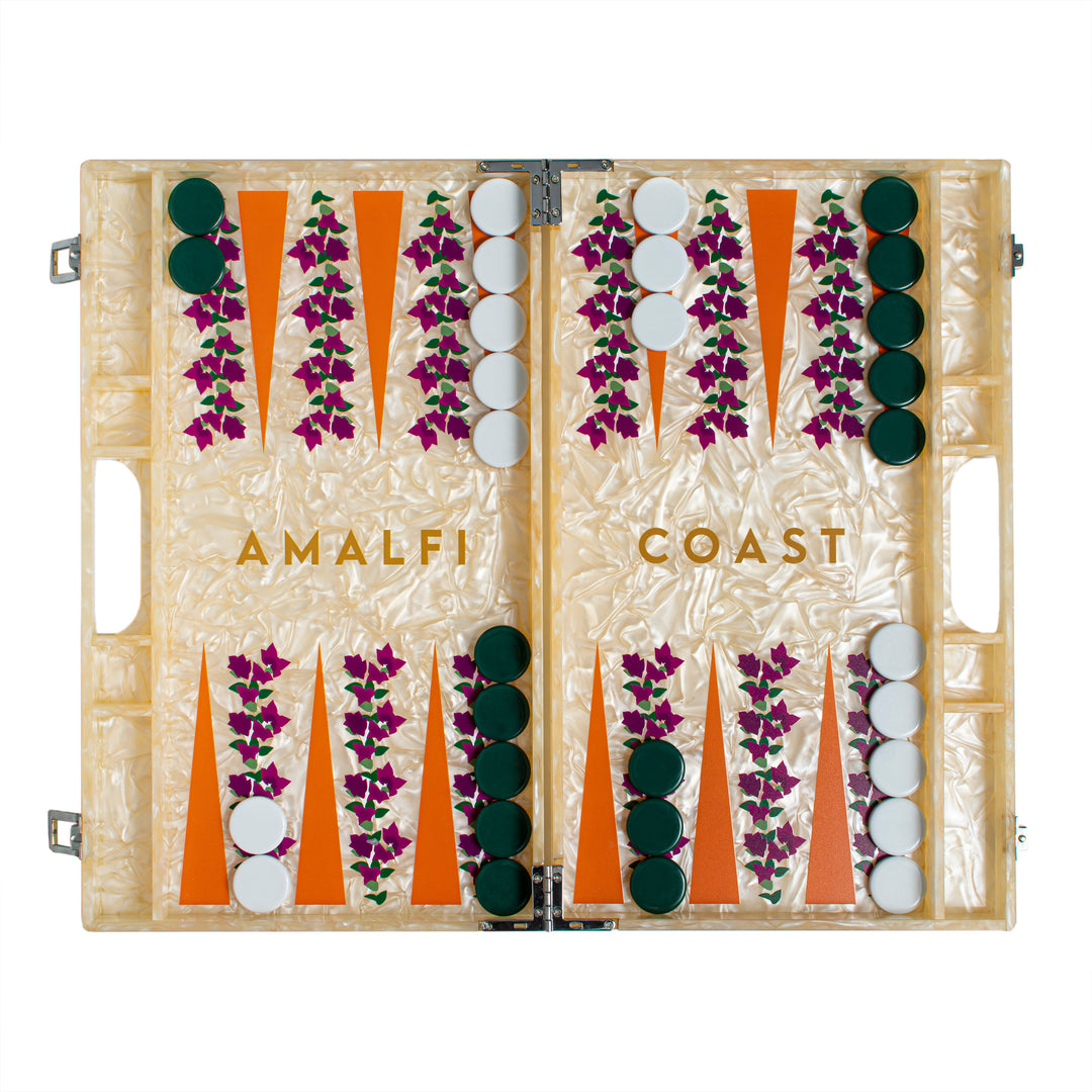 Amalfi Coast Acrylic Backgammon