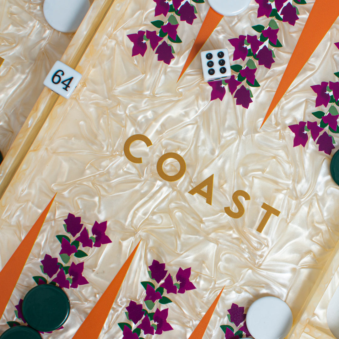 Amalfi Coast Acrylic Backgammon