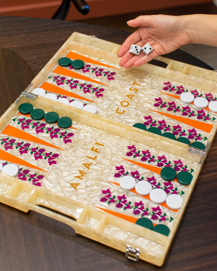 Amalfi Coast Acrylic Backgammon