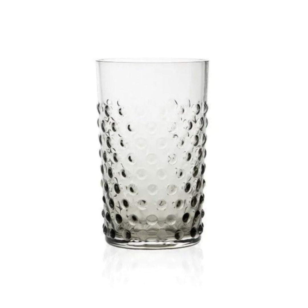 Hobnail Glass Tumbler - Cashmere