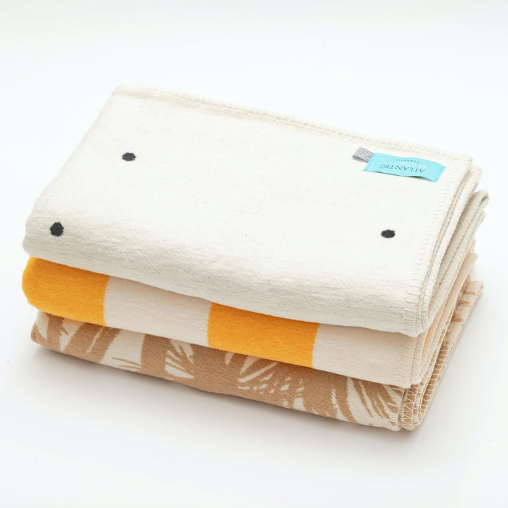 Sunset Stripe Recycled Cotton Baby Blanket